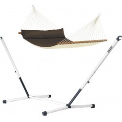 Alabama Arabica - Kingsize-hængekøje Med Tværpind Og Pulverlakeret Stål- Stativ