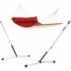 Alabama Red Pepper - Kingsize-hængekøje Med Tværpind Og Pulverlakeret Stål- Stativ